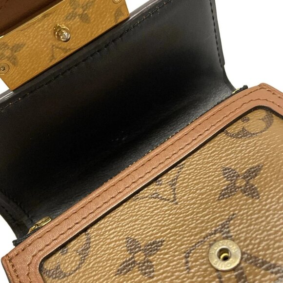 Auth LOUIS VUITTON Portefeiulle Dauphine Compact M68725 Monogram Reverse CA3240 - Picture 10 of 11